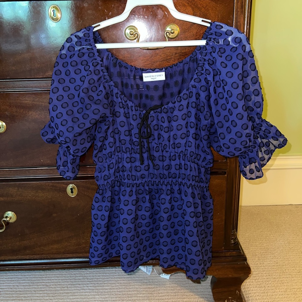 Waverly Gray purple and black top